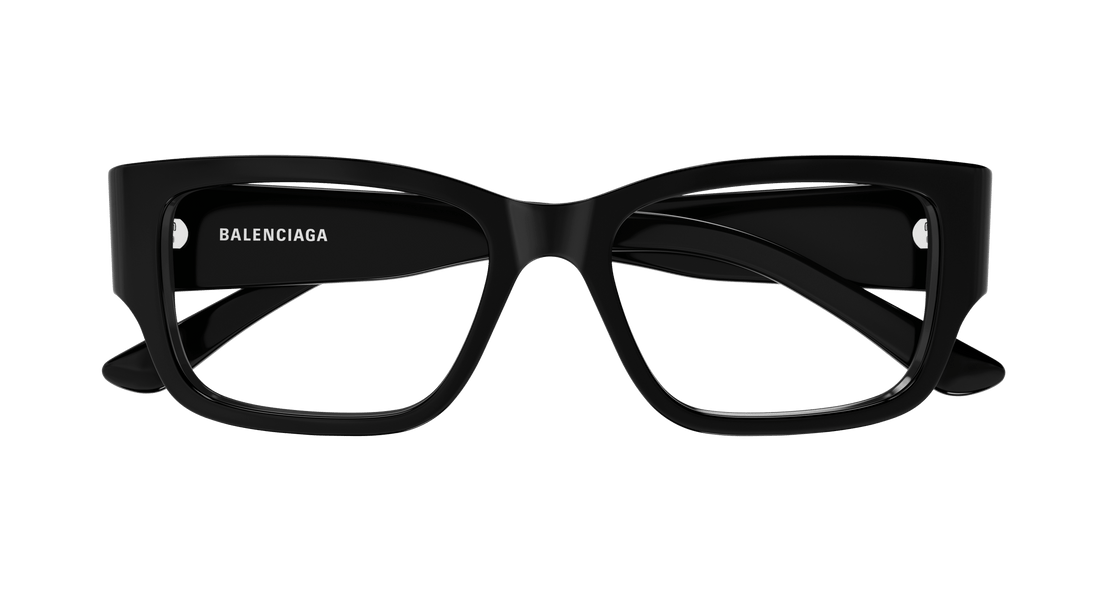 Occhiali da vista balenciaga bb0371o 001 negro rectangular / squared masculino taglia 53mm - Vista dettagliata