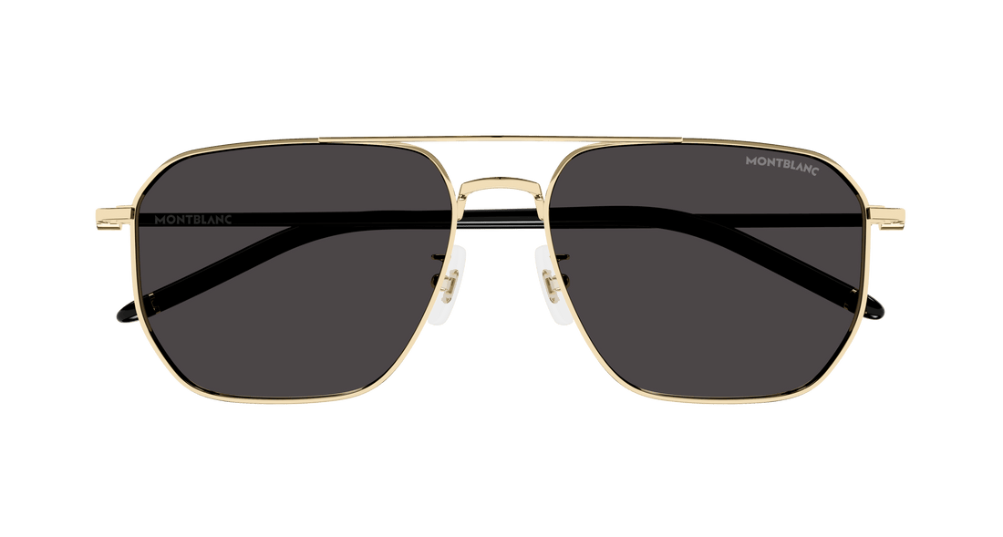 Lunettes de soleil montblanc mb0367sa 001 dorado pilot/navigator masculino taille 60mm - Vue détaillée