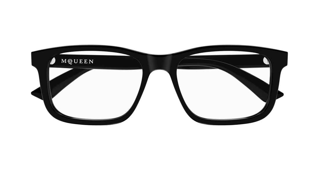 Brillen alexander mcqueen am0486o 001 negro rectangular / squared masculino größe 54mm - Detailansicht