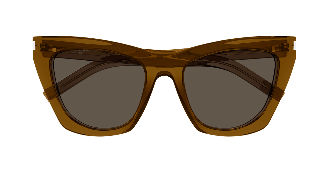 Sonnenbrillen saint laurent sl 214 kate 034 marron cat eye femenino größe 55mm - Detailansicht