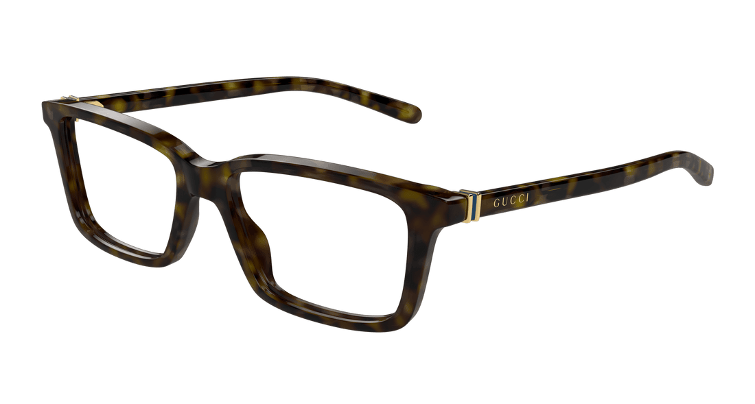 Brillen gucci gg1672o 006 havana rectangular / squared masculino größe 56mm - Hauptansicht