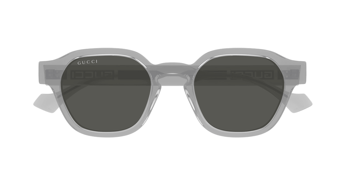 Óculos de sol gucci gg1730s 004 gris round/oval/panthos masculino tamanho 50mm - Vista de detalhe