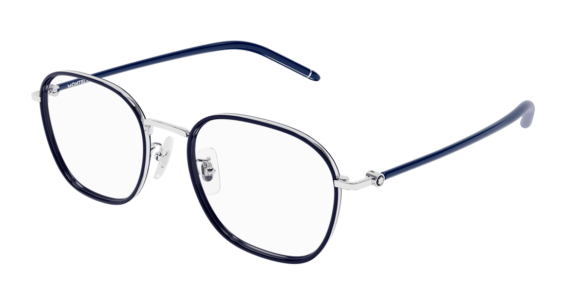Occhiali da vista montblanc mb0368oa 004 plateado rectangular / squared masculino taglia 52mm - Vista principale