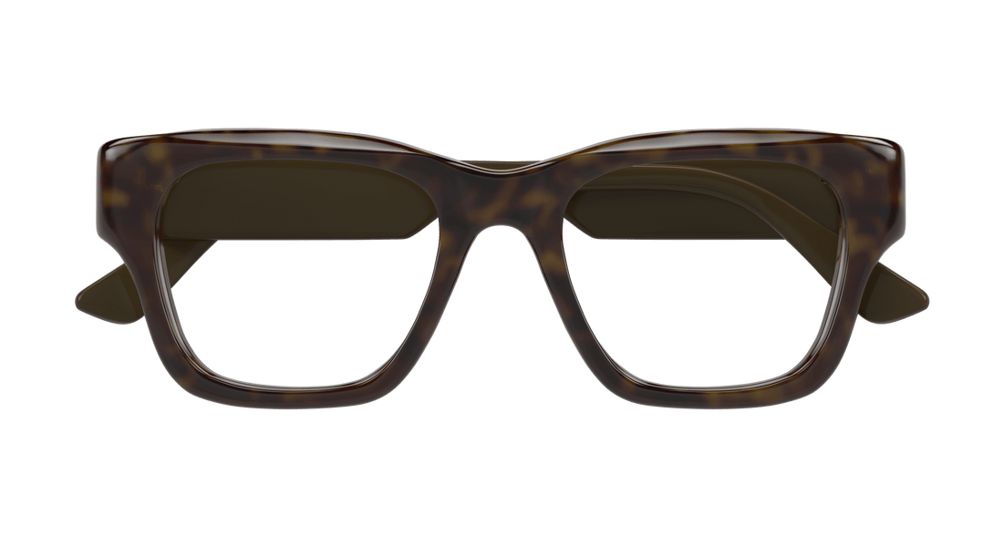 Occhiali da vista gucci gg1669o 008 havana rectangular / squared masculino taglia 52mm - Vista dettagliata