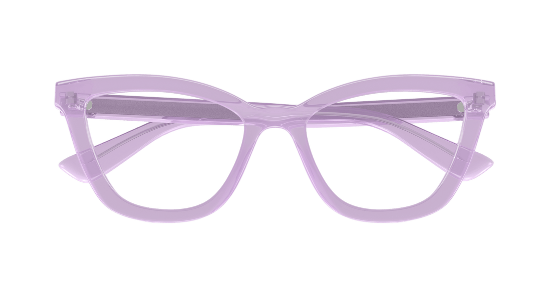 Occhiali da vista gucci gg1686o 008 violeta round/oval/panthos femenino taglia 54mm - Vista dettagliata