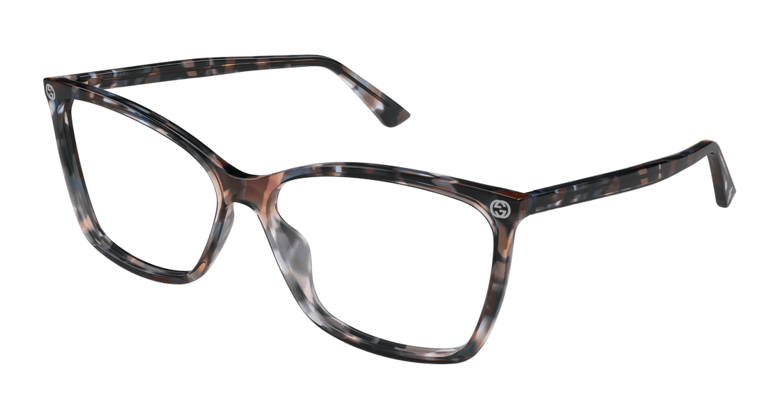 Brillen gucci gg0025o 015 havana cat eye femenino größe 58mm - Hauptansicht