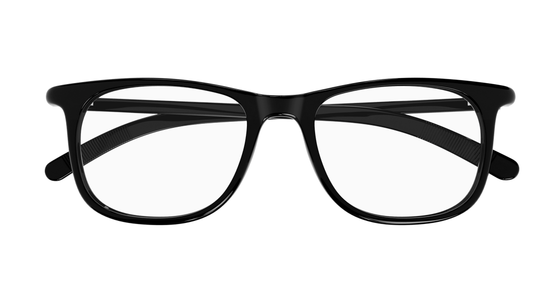 Óculos graduados montblanc mb0351o 001 negro rectangular / squared masculino tamanho 52mm - Vista de detalhe