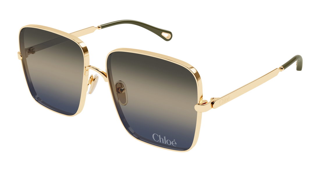 Lunettes de soleil chloé ch0324s 002 dorado rectangular / squared femenino taille 61mm - Vue principale