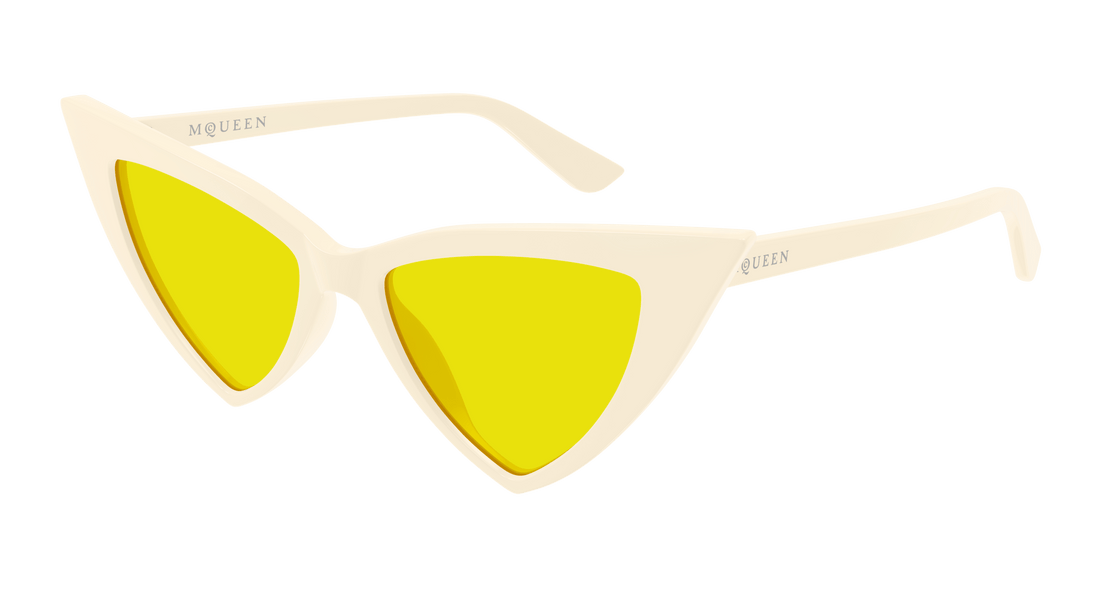 Occhiali da sole alexander mcqueen am0518s 005 beige cat eye femenino taglia 52mm - Vista principale