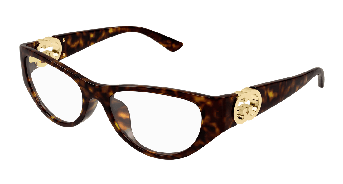 Occhiali da vista gucci gg1825o 002 havana cat eye femenino taglia 54mm - Vista principale