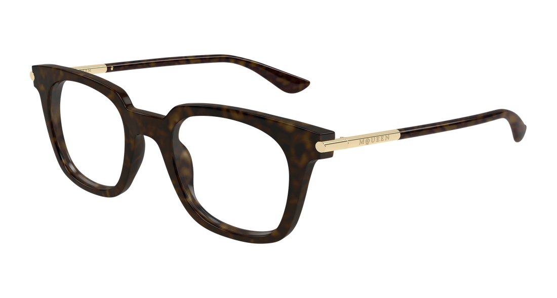 Gafas graduadas alexander mcqueen am0521o 002 havana rectangular / squared unisex talla 48mm - Vista principal