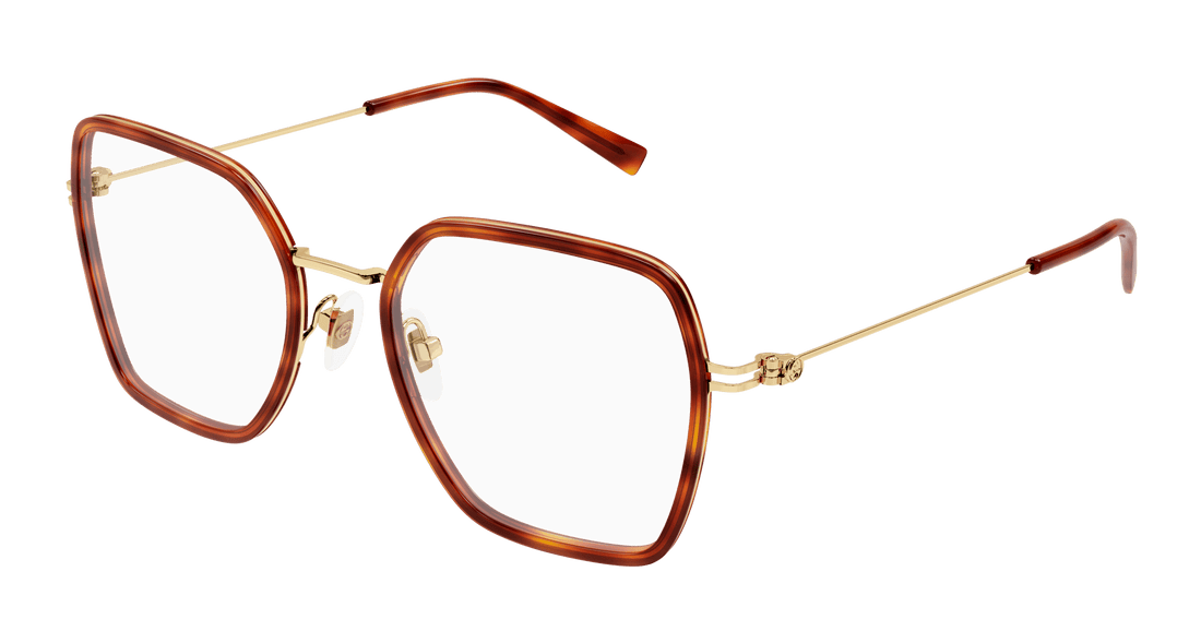 Brillen gucci gg1850o 002 havana square femenino größe 51mm - Hauptansicht