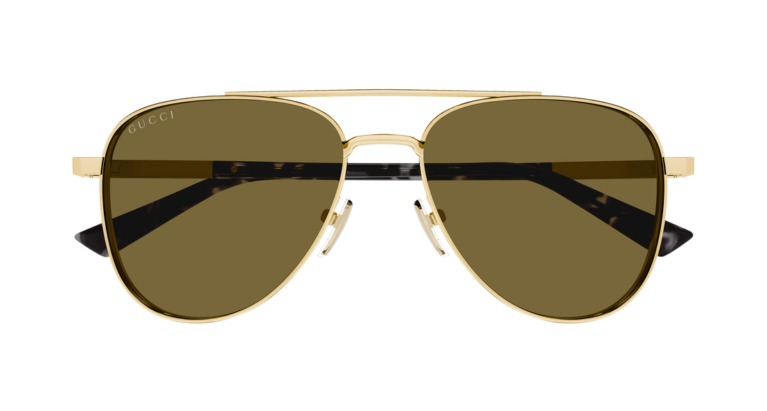 Óculos de sol gucci gg1962s 004 dorado pilot/navigator masculino tamanho 56mm - Vista de detalhe