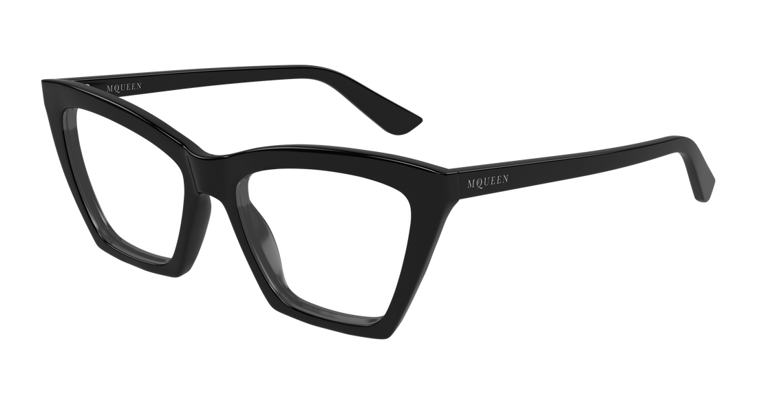 Brillen alexander mcqueen am0536o 001 negro cat eye femenino größe 54mm - Hauptansicht