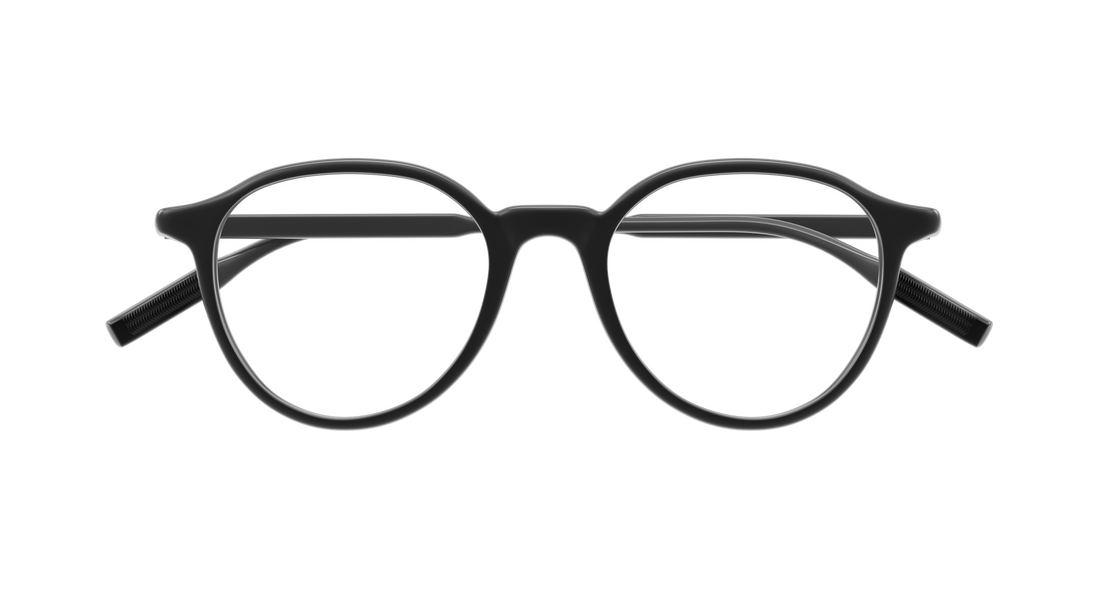 Occhiali da vista montblanc mb0291o 009 negro round/oval/panthos masculino taglia 50mm - Vista dettagliata