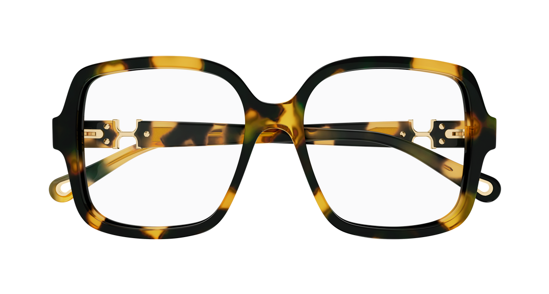 Brillen chloé ch0335o 002 havana rectangular / squared femenino größe 54mm - Detailansicht