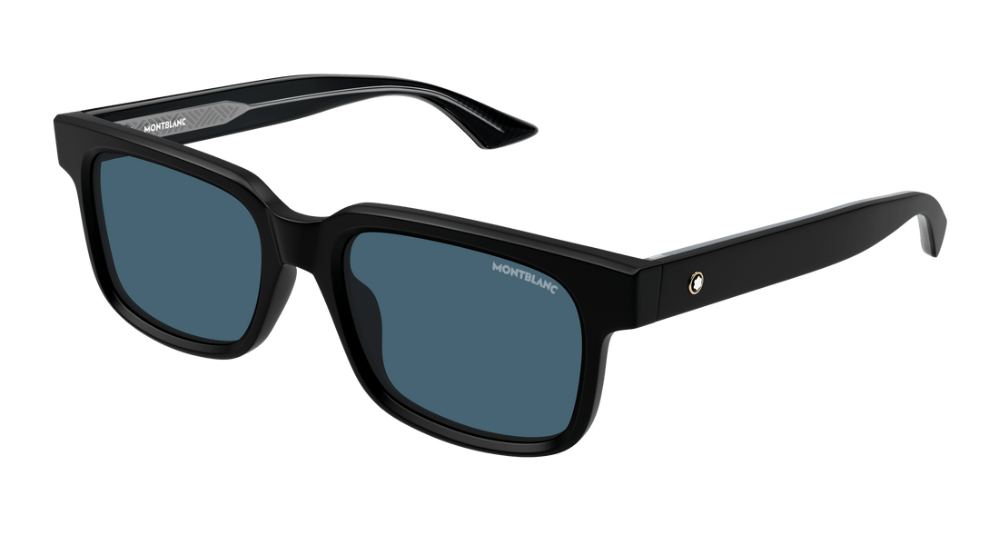 Zonnebrillen montblanc mb0383s 003 negro square masculino maat 54mm - Hoofdaanzicht
