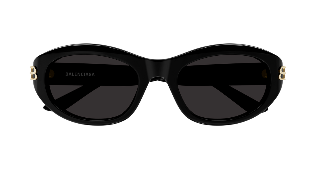 Lunettes de soleil balenciaga bb0434sk 001 negro round/oval/panthos femenino taille 55mm - Vue détaillée