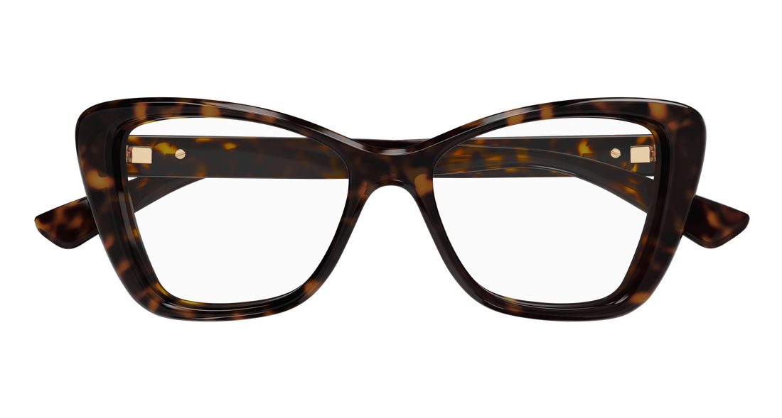 Óculos graduados gucci gg1977o 002 havana cat eye femenino tamanho 52mm - Vista de detalhe