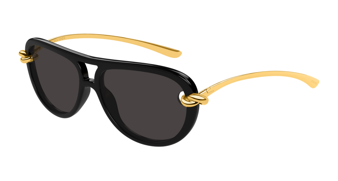 Sunglasses bottega veneta bv1418s 005 negro pilot/navigator femenino size 58mm - Main view
