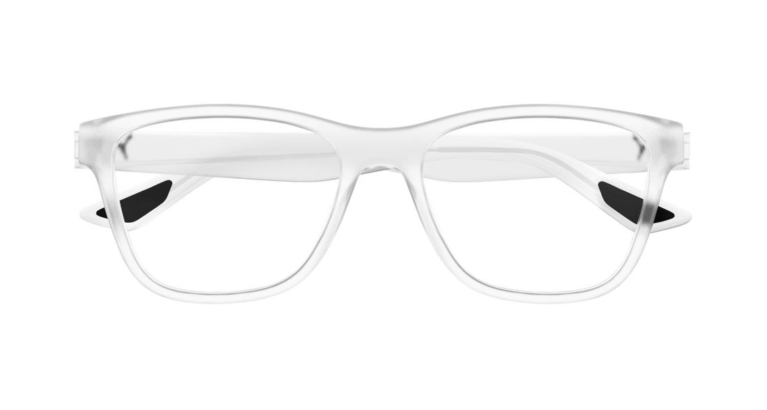 Prescription glasses puma pu0485o 010 transparente square masculino size 57mm - Detailed view