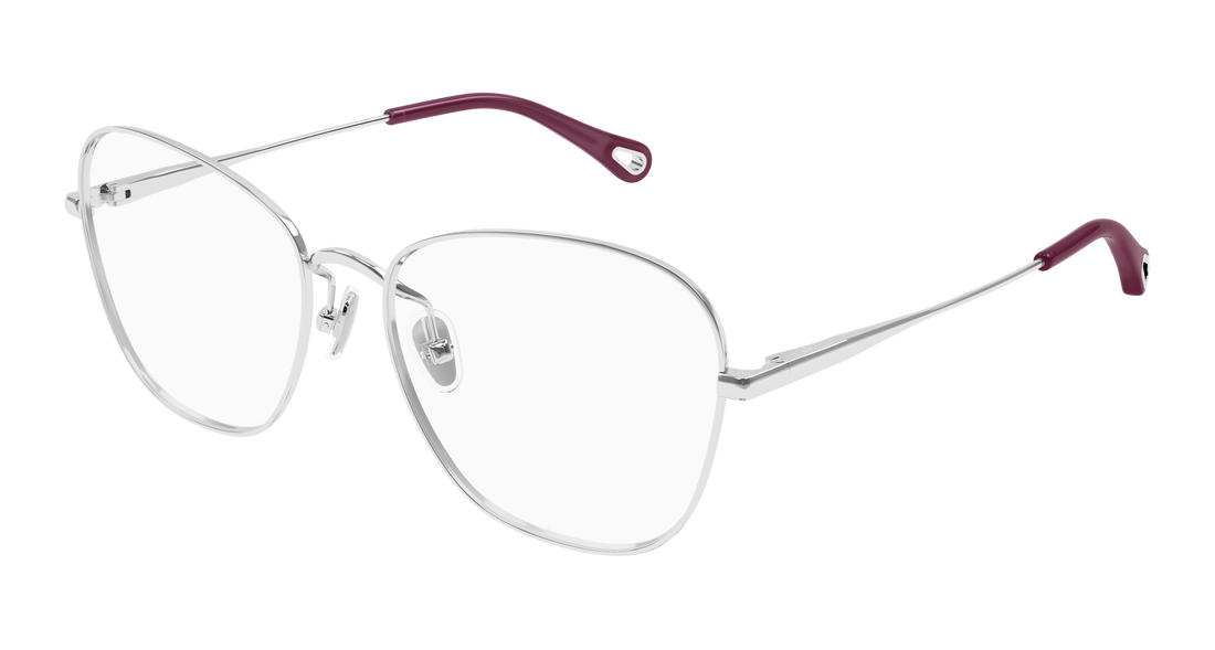 Dioptrijske naočale chloé ch0344o 001 plateado cat eye femenino veličina 56mm - Glavni prikaz