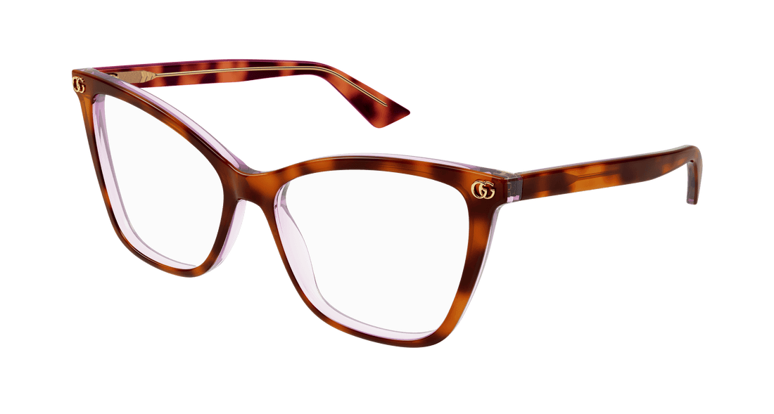Occhiali da vista gucci gg1817o 004 havana cat eye femenino taglia 55mm - Vista principale