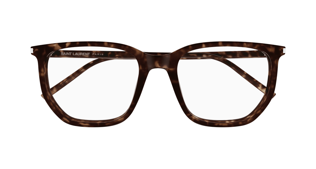 Óculos graduados saint laurent sl 802 002 havana geometric unisex tamanho 55mm - Vista de detalhe