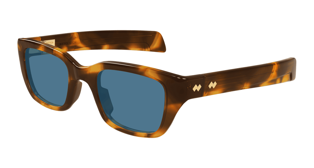 Óculos de sol bottega veneta bv1393s 006 havana square unisex tamanho 50mm - Vista principal