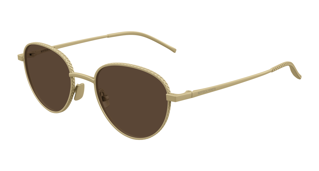 Sunglasses bottega veneta bv1966s 001 bronce round/oval/panthos masculino size 50mm - Main view