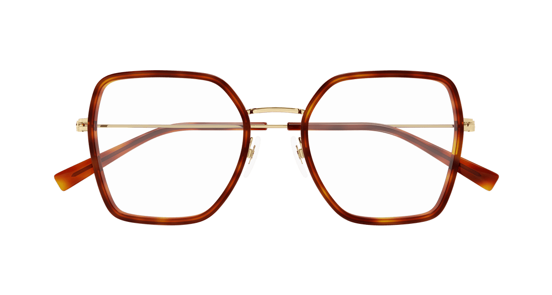 Brillen gucci gg1850o 002 havana square femenino größe 51mm - Detailansicht