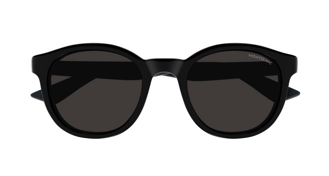 Zonnebrillen montblanc mb0398s 001 negro round masculino maat 51mm - Detailaanzicht