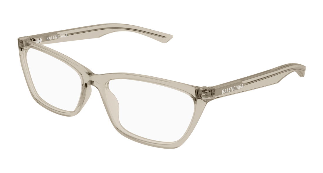 Gafas graduadas balenciaga bb0406o 004 beige cat eye femenino talla 59mm - Vista principal