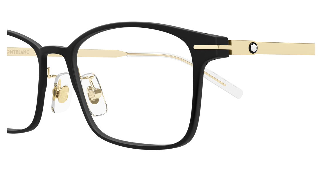 Brillen montblanc mb0449oj 001 negro rectangular / squared masculino größe 54mm - Detailansicht
