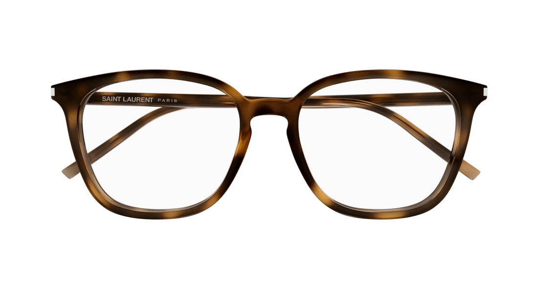 Óculos graduados saint laurent sl 783/f 003 havana round femenino tamanho 54mm - Vista de detalhe