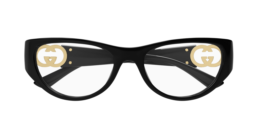 Gafas graduadas gucci gg1825o 004 negro cat eye femenino talla 54mm - Vista de detalle