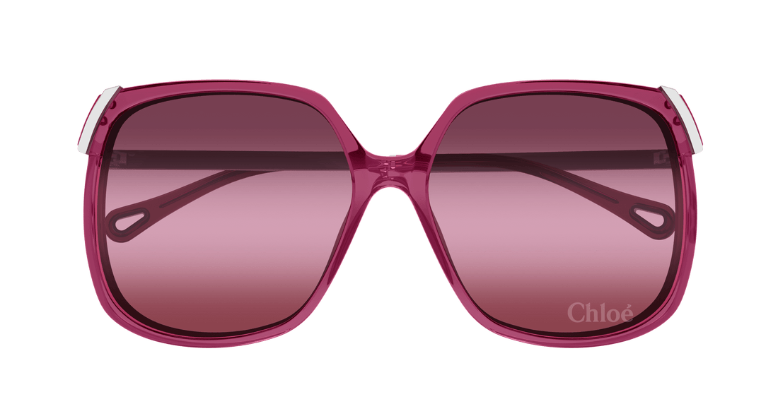 Sunglasses chloé ch0286s 003 burdeos square femenino size 60mm - Detailed view