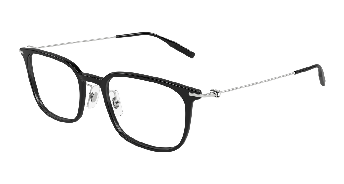 Dioptrijske naočale montblanc mb0100o 009 negro rectangular / squared masculino veličina 52mm - Glavni prikaz