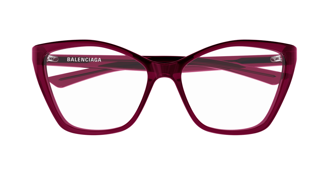 Gafas graduadas balenciaga bb0405o 004 burdeos butterfly femenino talla 57mm - Vista de detalle