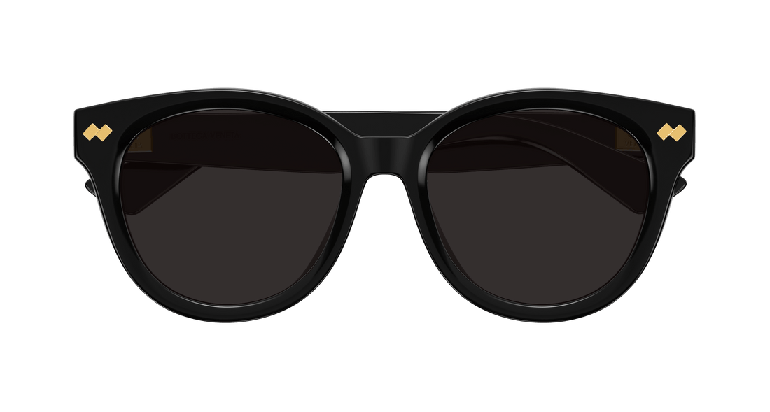 Óculos de sol bottega veneta bv1352sk 001 negro round femenino tamanho 55mm - Vista de detalhe