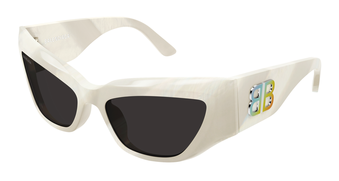 Sunglasses balenciaga bb0444s 003 beige cat eye femenino size 60mm - Main view