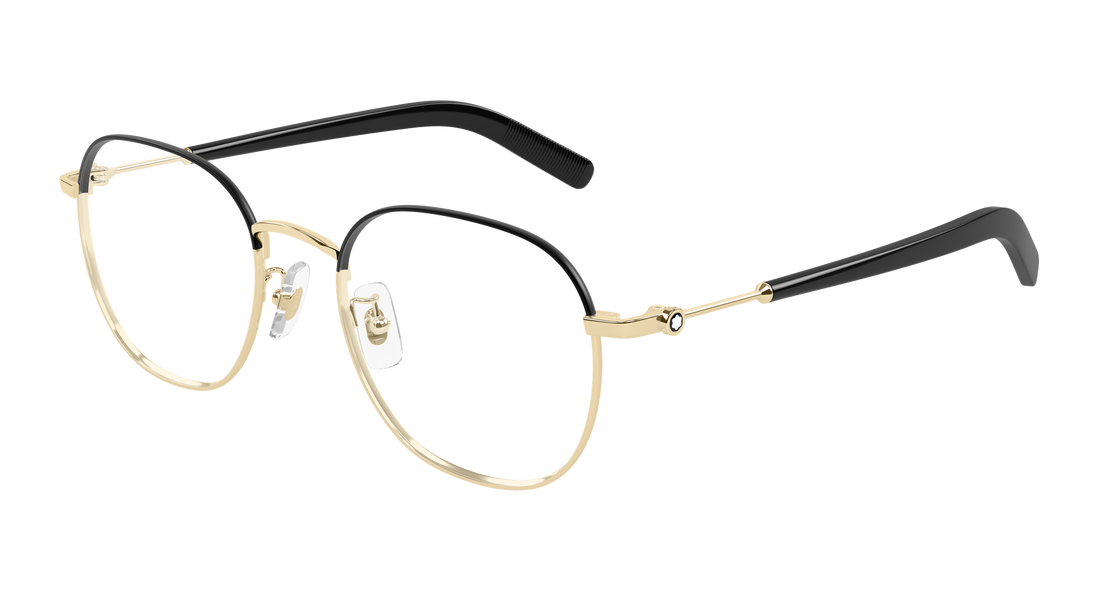 Gafas graduadas montblanc mb0425oa 003 dorado rectangular / squared masculino talla 52mm - Vista principal