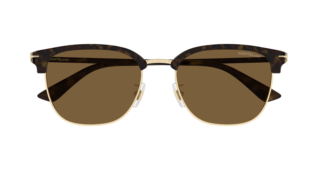 Sonnenbrillen montblanc mb0439sa 003 dorado rectangular / squared masculino größe 55mm - Detailansicht