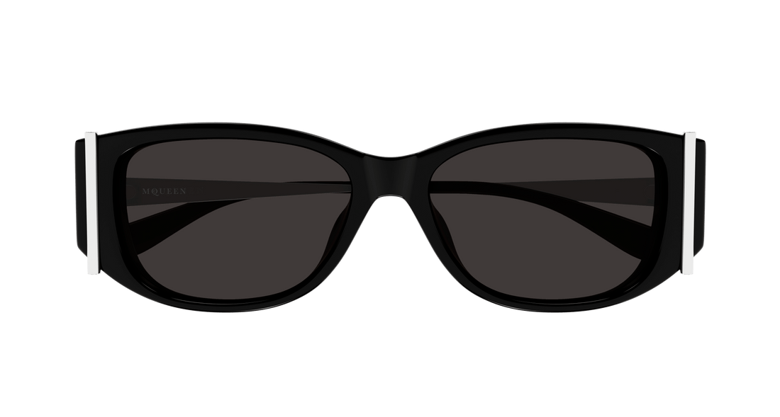 Occhiali da sole alexander mcqueen am0494sa 001 negro round femenino taglia 55mm - Vista dettagliata