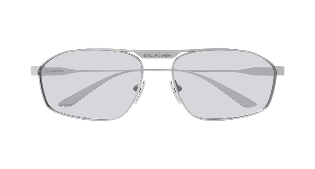 Occhiali da sole balenciaga bb0416s 004 plateado pilot masculino taglia 63mm - Vista dettagliata