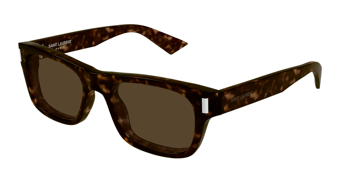 Sunglasses saint laurent sl 83 004 havana rectangular / squared unisex size 53mm - Main view