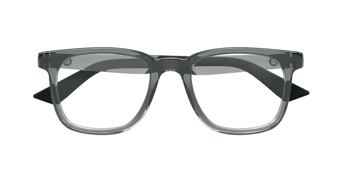 Occhiali da vista montblanc mb0433o 005 gris rectangular / squared masculino taglia 51mm - Vista dettagliata