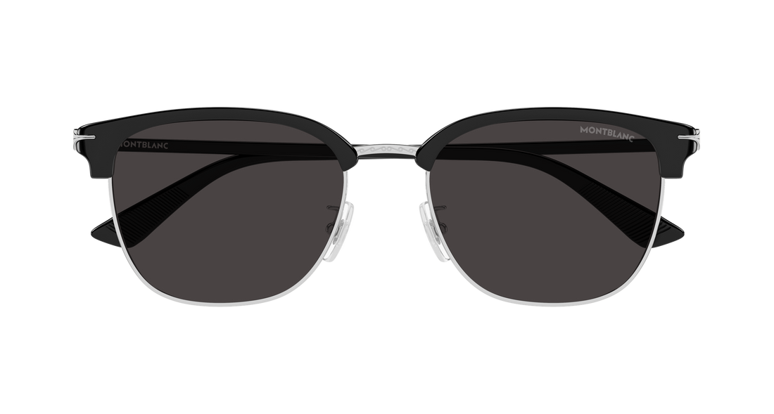 Sonnenbrillen montblanc mb0439sa 001 plateado rectangular / squared masculino größe 55mm - Detailansicht