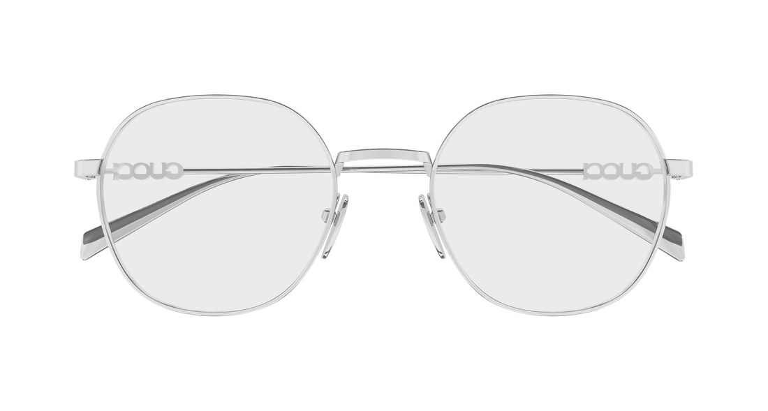 Occhiali da vista gucci gg1939o 002 plateado round/oval/panthos femenino taglia 51mm - Vista dettagliata