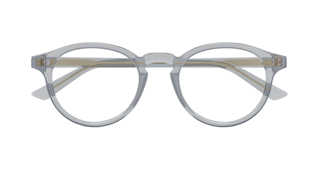 Gafas graduadas bottega veneta bv1420o 005 azul round/oval/panthos masculino talla 50mm - Vista de detalle